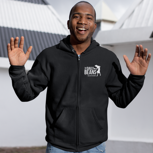 Daily Beans Logo Zip Up Hoodie